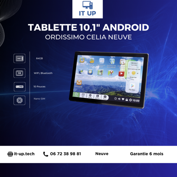 Tablette 10 pouces Ordissimo CELIA Android